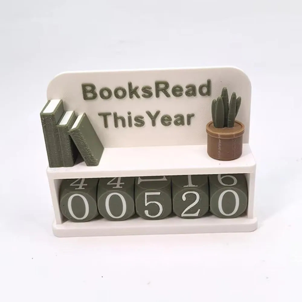 Compteur de livres lus 3D – Tracker de lecture décoratif