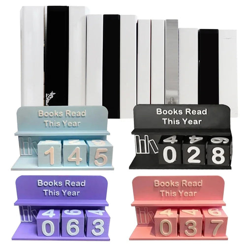 Compteur de livres lus – Tracker de lecture annuel décoratif