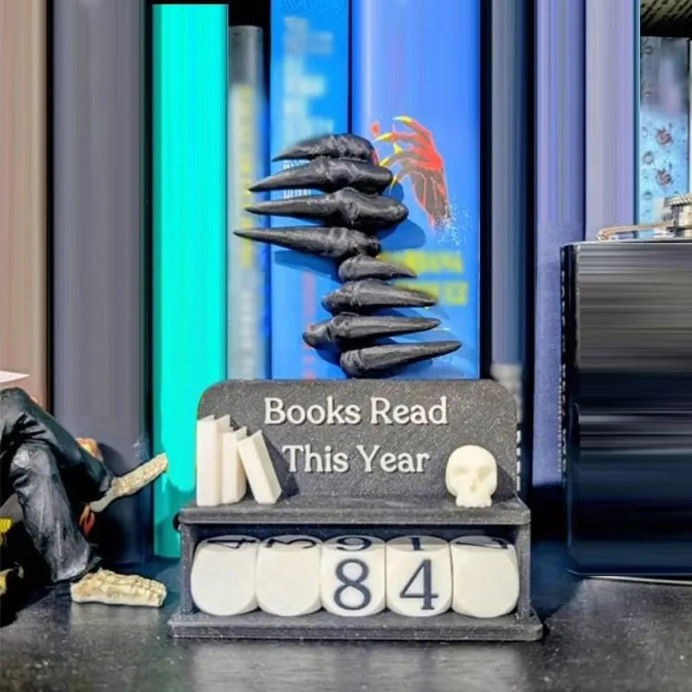 Compteur de livres lus 3D – Tracker de lecture décoratif