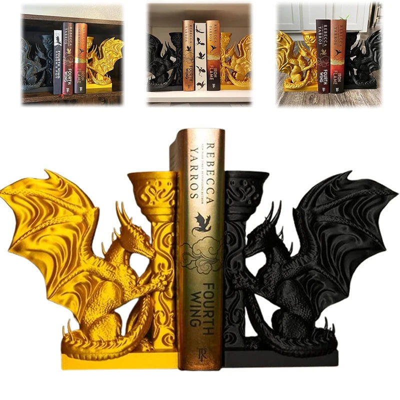 🐉 Serre-livre Dragon décoratif – Sculpture design