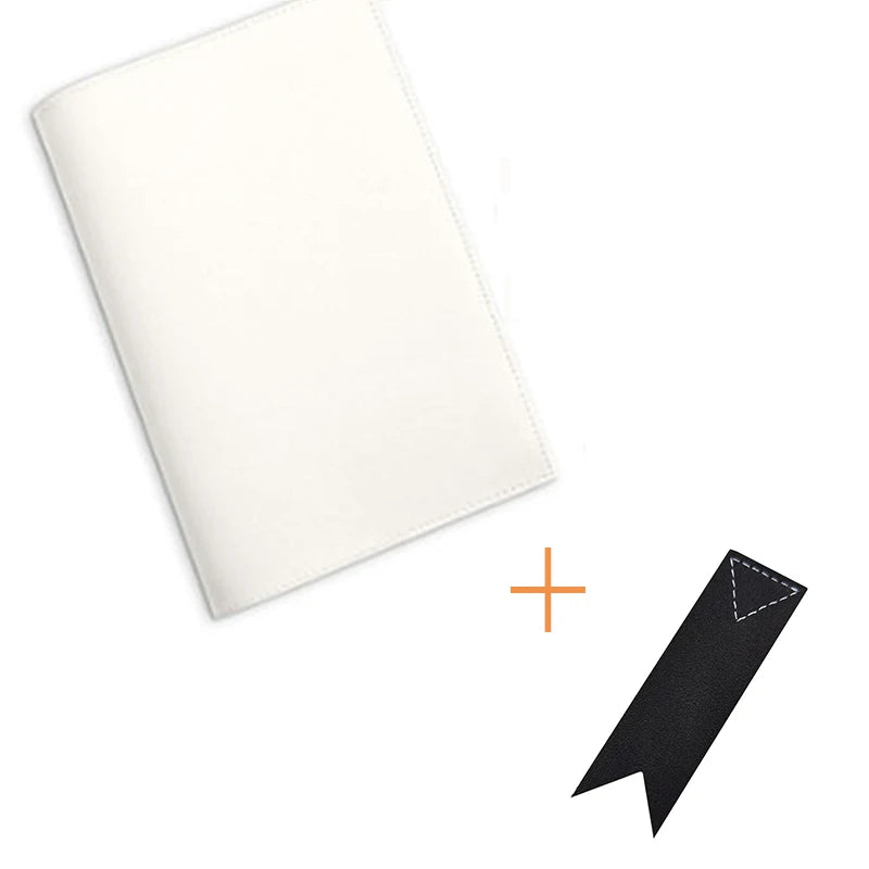 Housse de livre personnalisable en simili cuir – Couleur unie