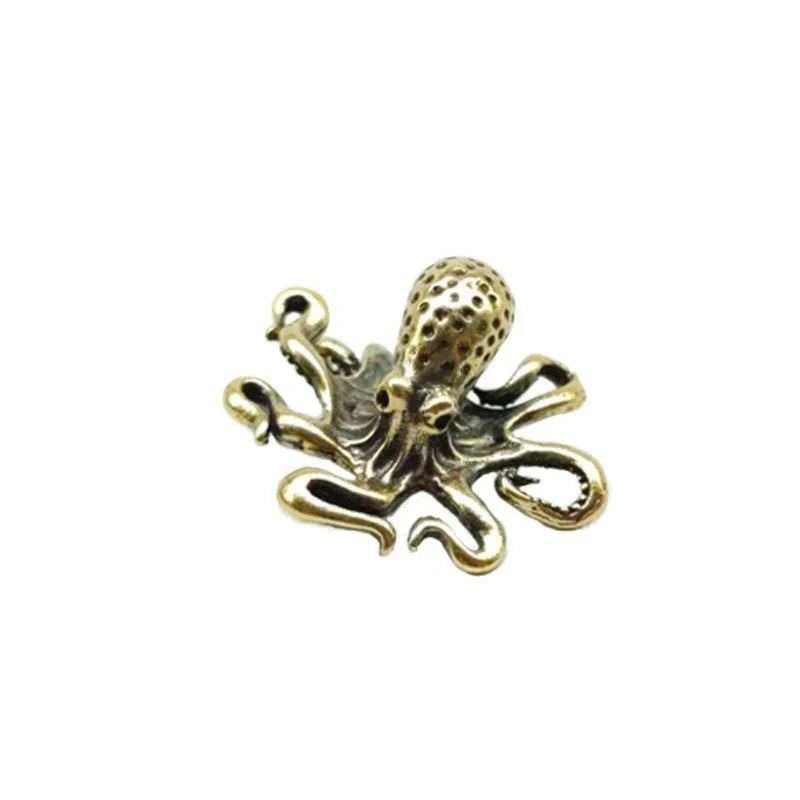 Petite sculpture pieuvre décorative – Ornement miniature rétro