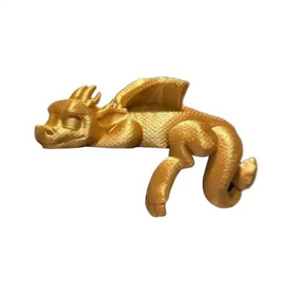 Serre-livre Dragon endormi décoratif – Figurine fantasy 3D