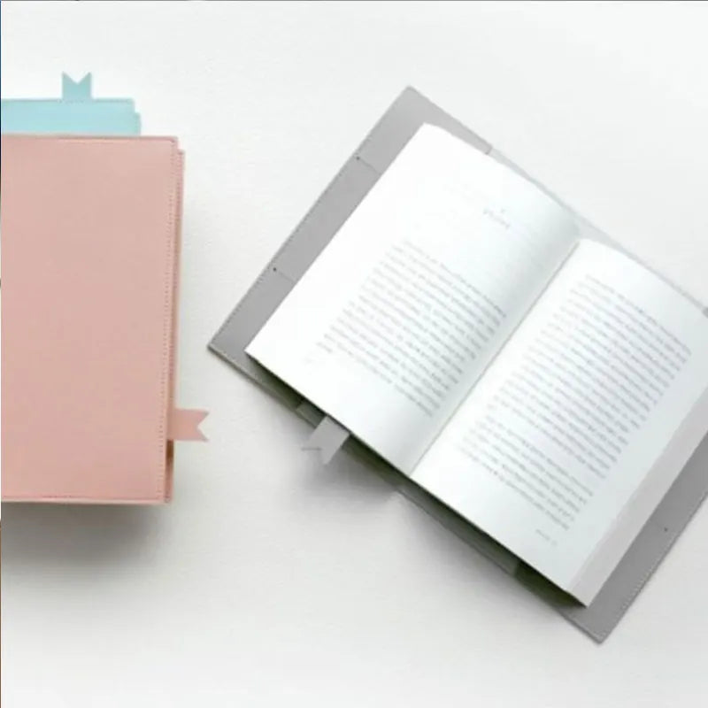 Housse de livre personnalisable en simili cuir – Couleur unie