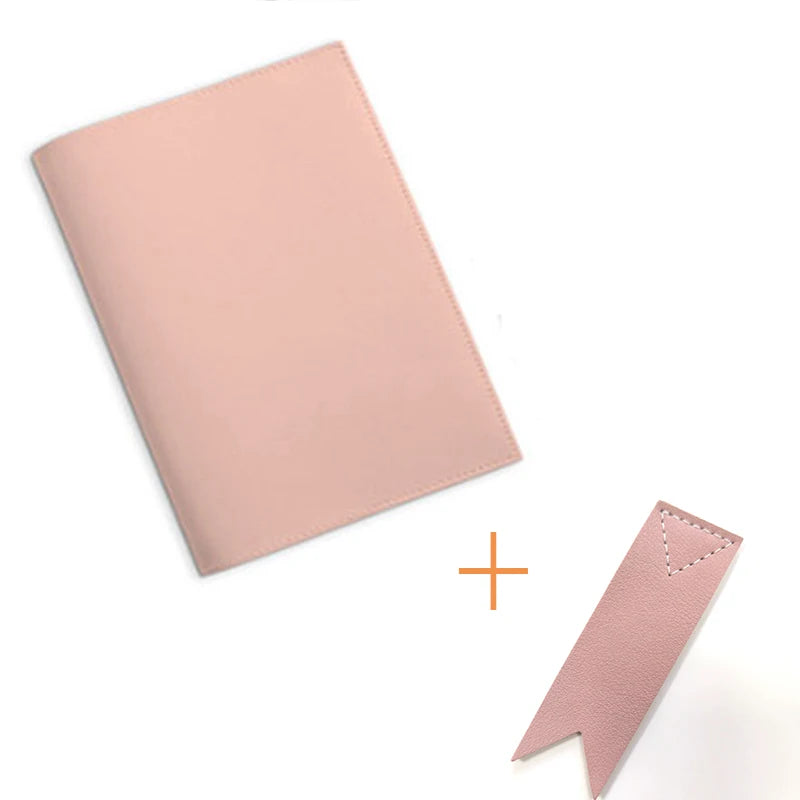 Housse de livre personnalisable en simili cuir – Couleur unie