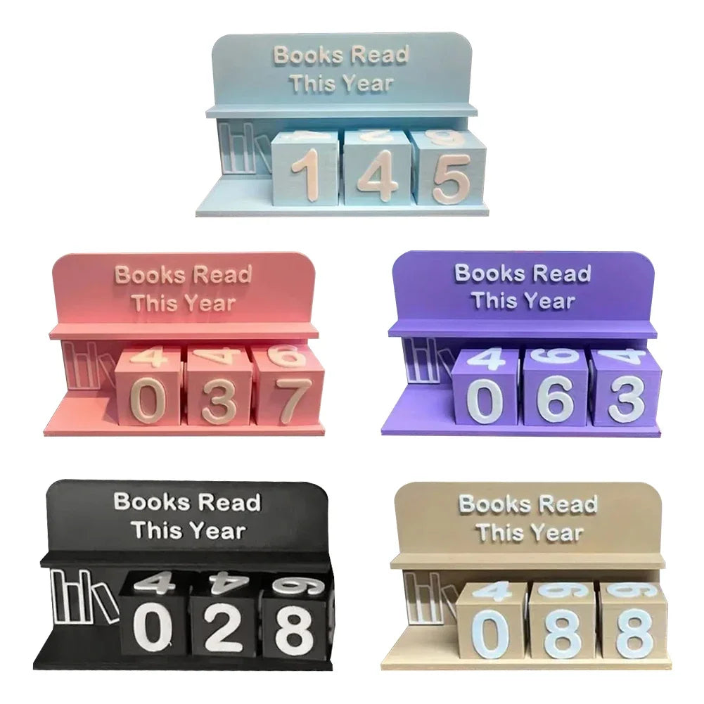 Compteur de livres lus – Tracker de lecture annuel décoratif