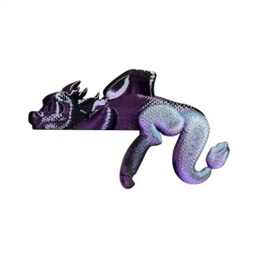 Serre-livre Dragon endormi décoratif – Figurine fantasy 3D