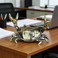 Petite sculpture crabe décorative – Ornement miniature