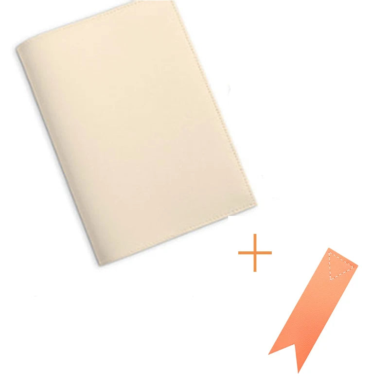 Housse de livre personnalisable en simili cuir – Couleur unie