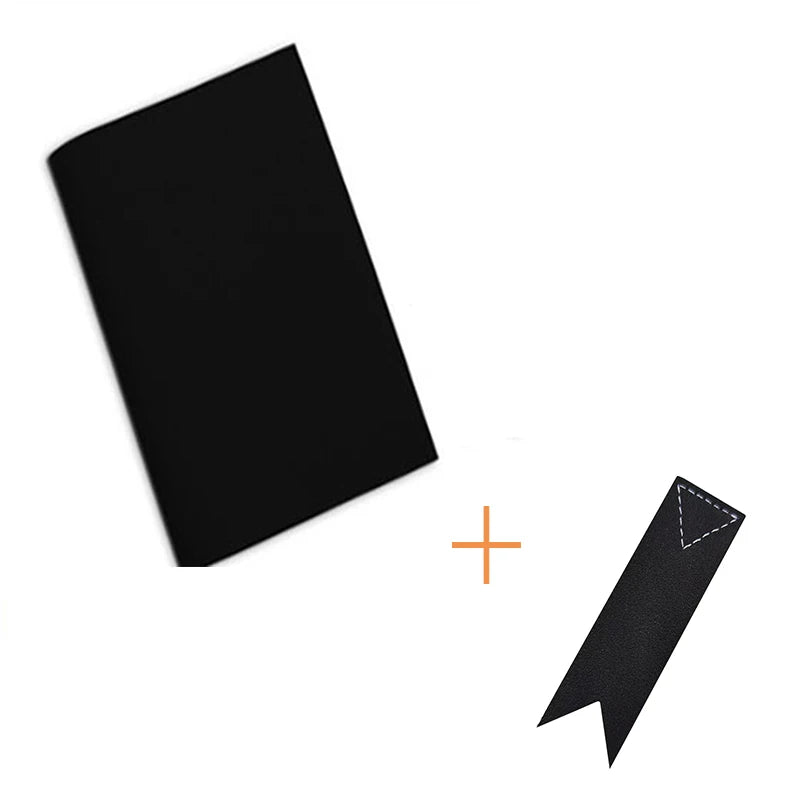 Housse de livre personnalisable en simili cuir – Couleur unie