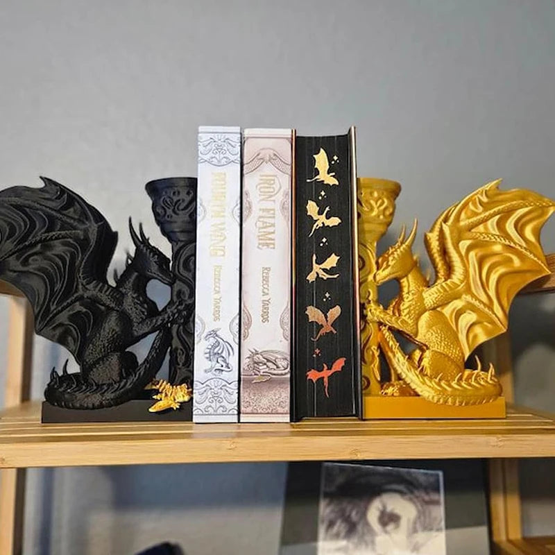 🐉 Serre-livre Dragon décoratif – Sculpture design