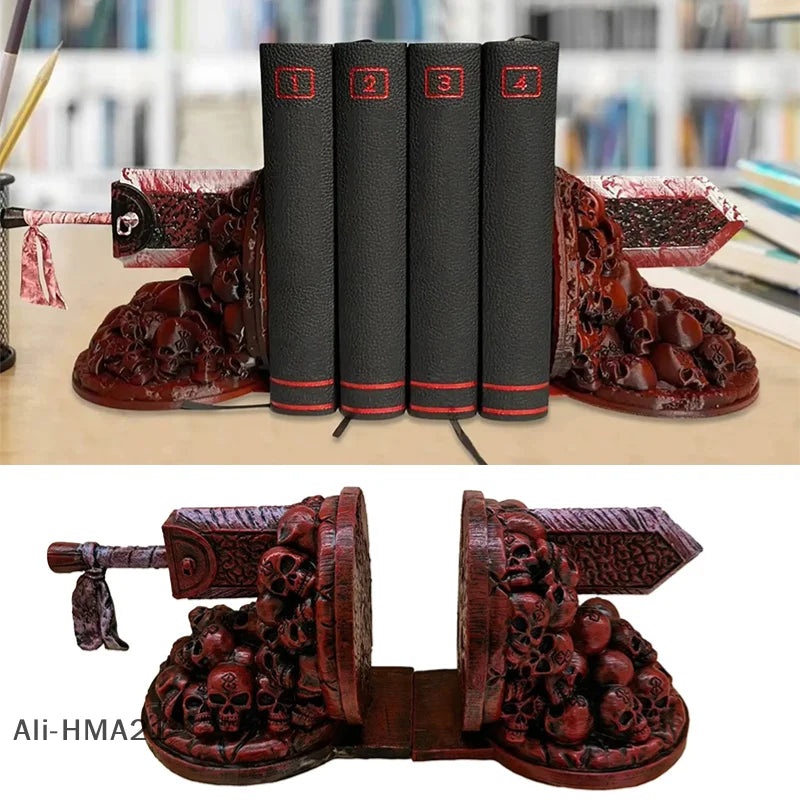 Serre-livres épée dark fantasy