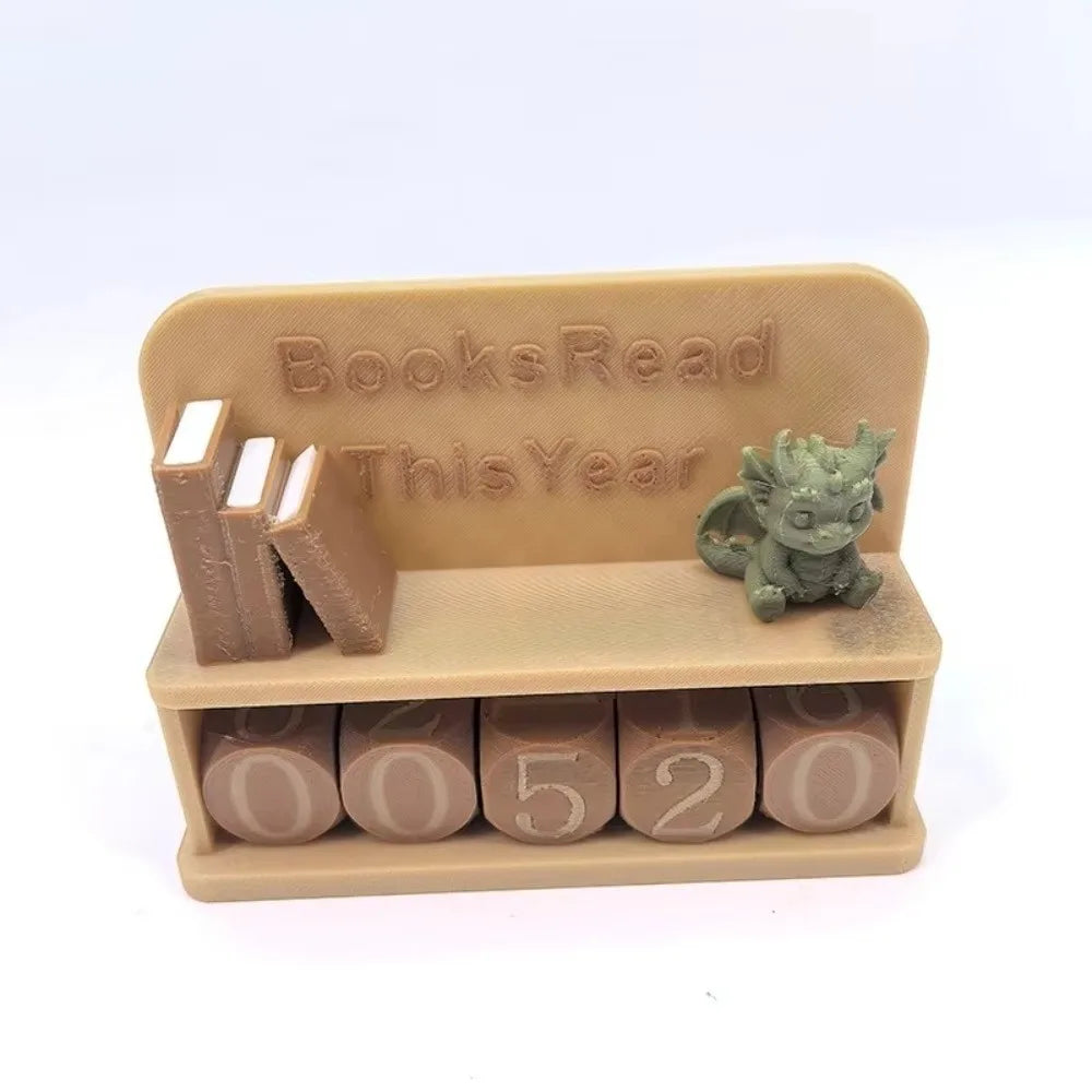 Compteur de livres lus 3D – Tracker de lecture décoratif