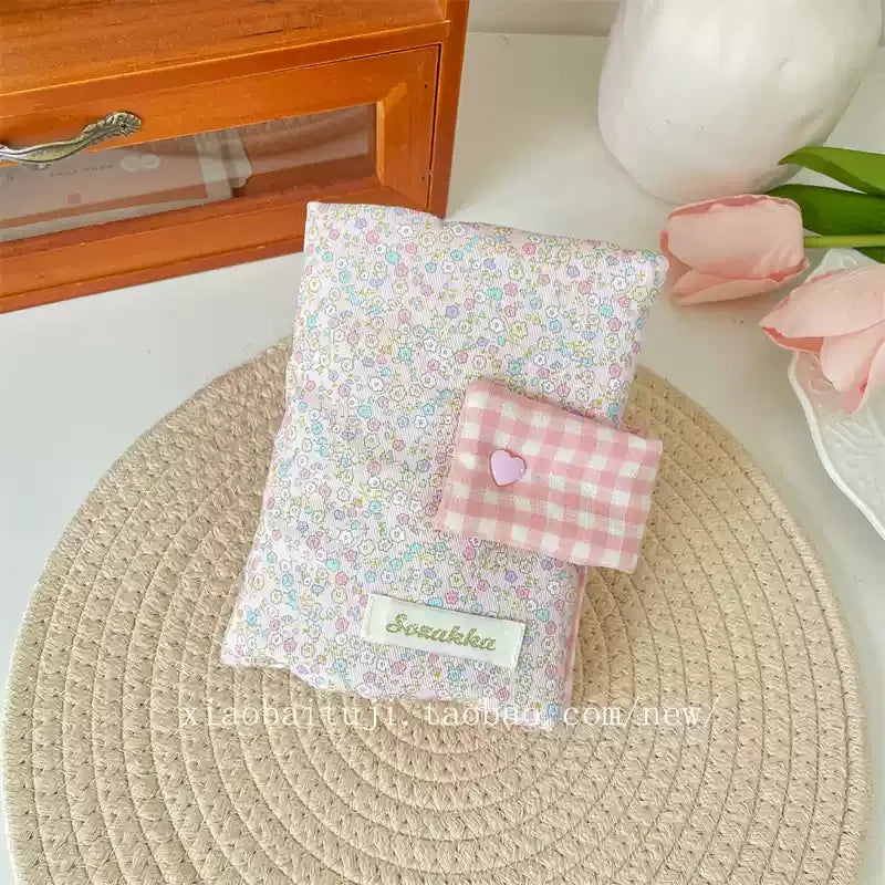 Housse de livre A6 à motif floral – Trèfle décoratif