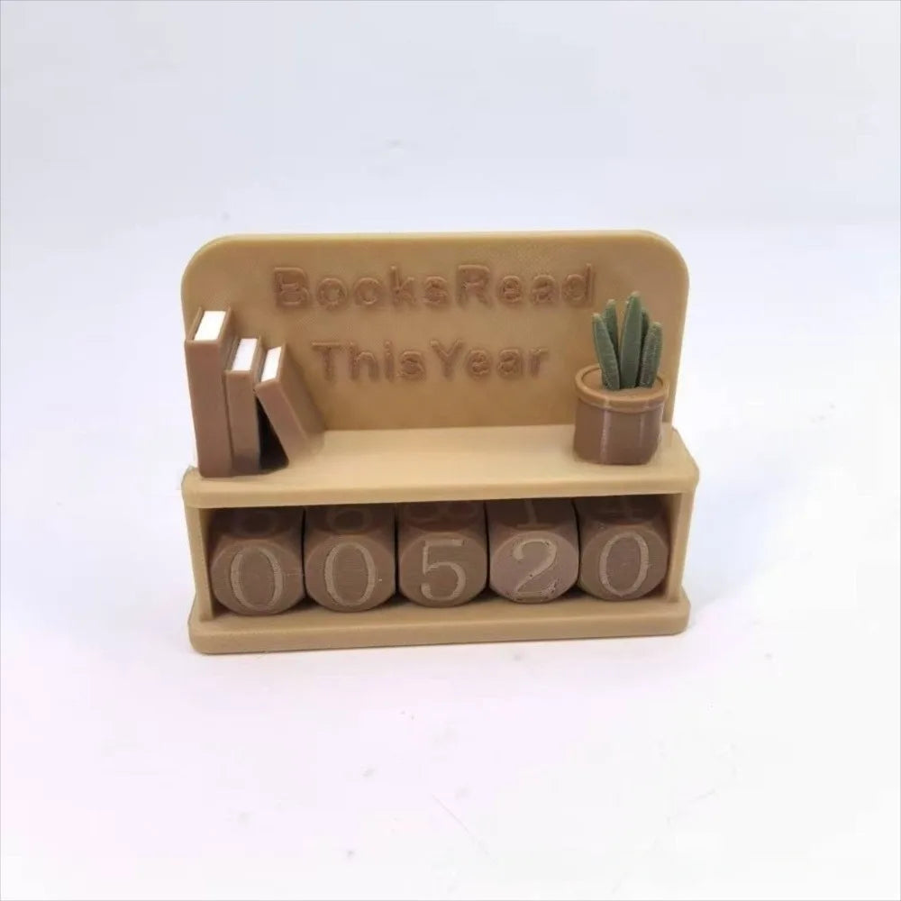Compteur de livres lus 3D – Tracker de lecture décoratif