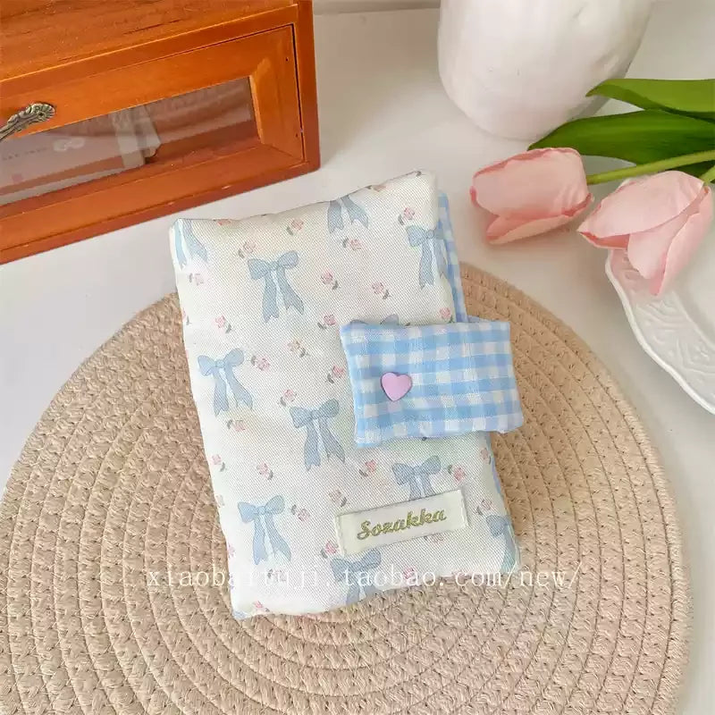 Housse de livre A6 à motif floral – Trèfle décoratif