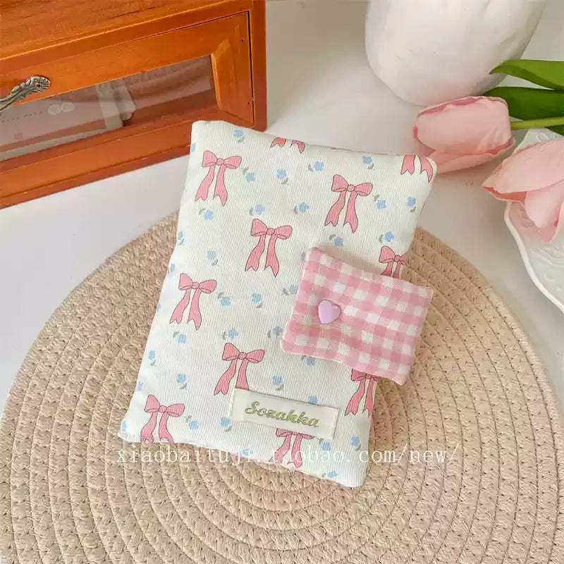 Housse de livre A6 à motif floral – Trèfle décoratif
