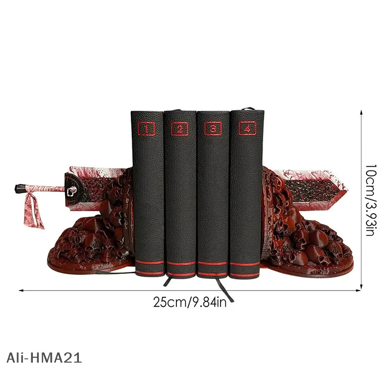 Serre-livres épée dark fantasy