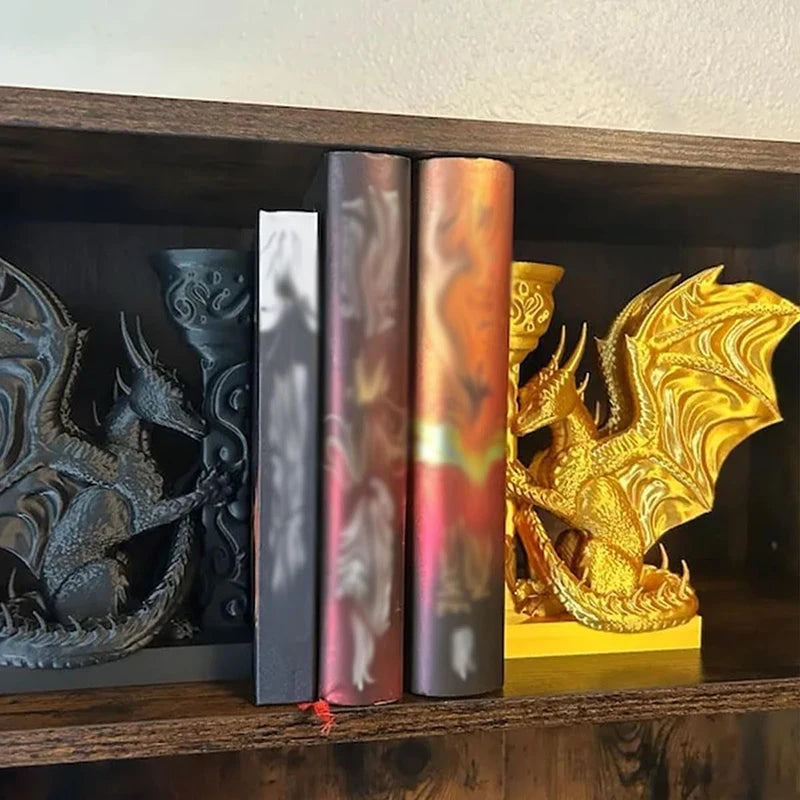 🐉 Serre-livre Dragon décoratif – Sculpture design