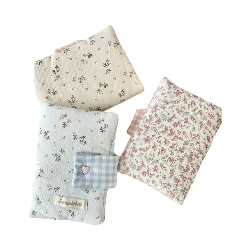Housse de livre A6 à motif floral – Trèfle décoratif