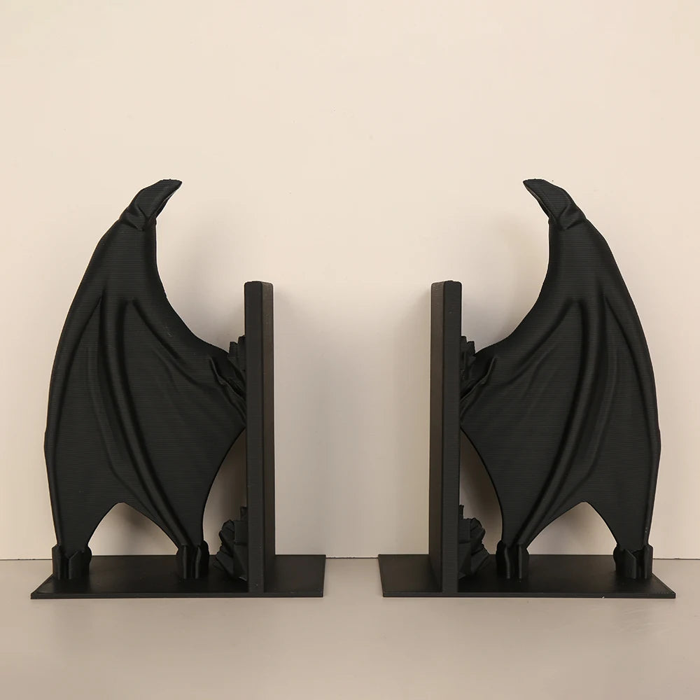 Serre-livres ailes de chauve-souris – Style sombre décoratif