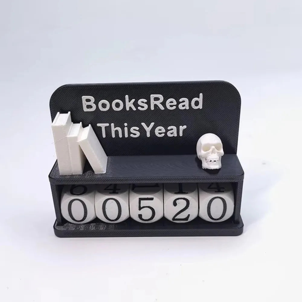 Compteur de livres lus 3D – Tracker de lecture décoratif