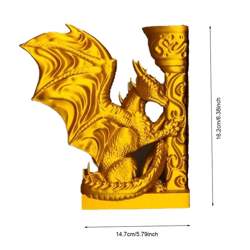 🐉 Serre-livre Dragon décoratif – Sculpture design