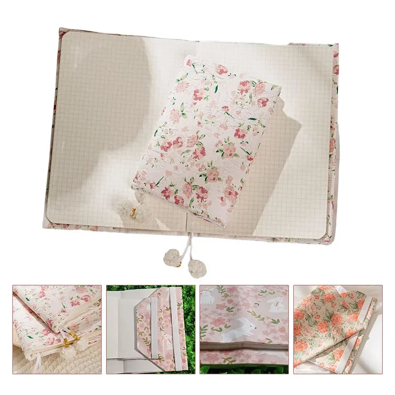 Housse de protection tissu pour livre & carnet A5/A6 – Motifs mignons