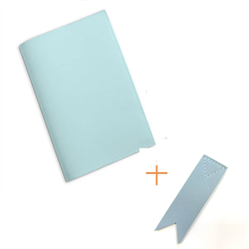 Housse de livre personnalisable en simili cuir – Couleur unie