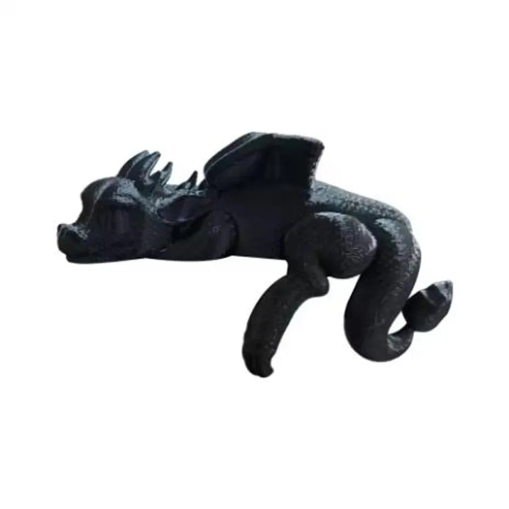 Serre-livre Dragon endormi décoratif – Figurine fantasy 3D