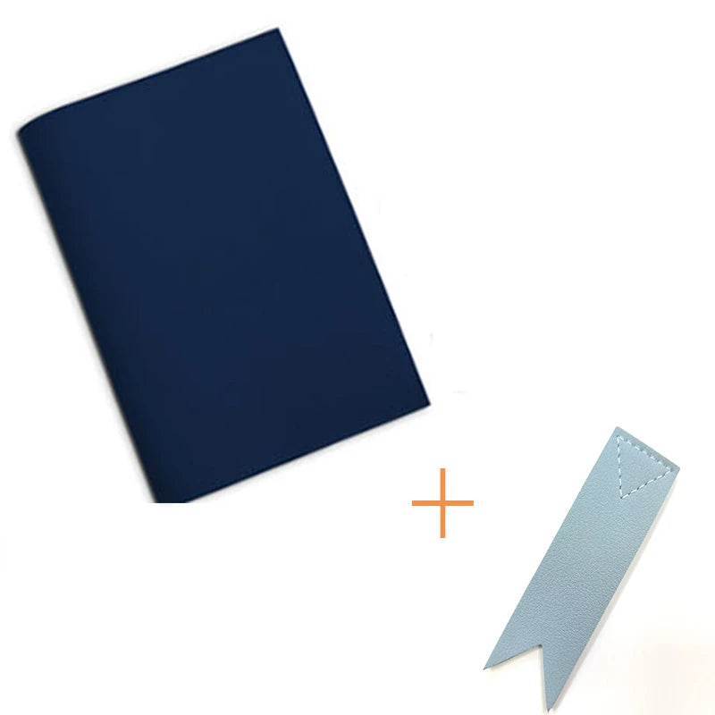 Housse de livre personnalisable en simili cuir – Couleur unie