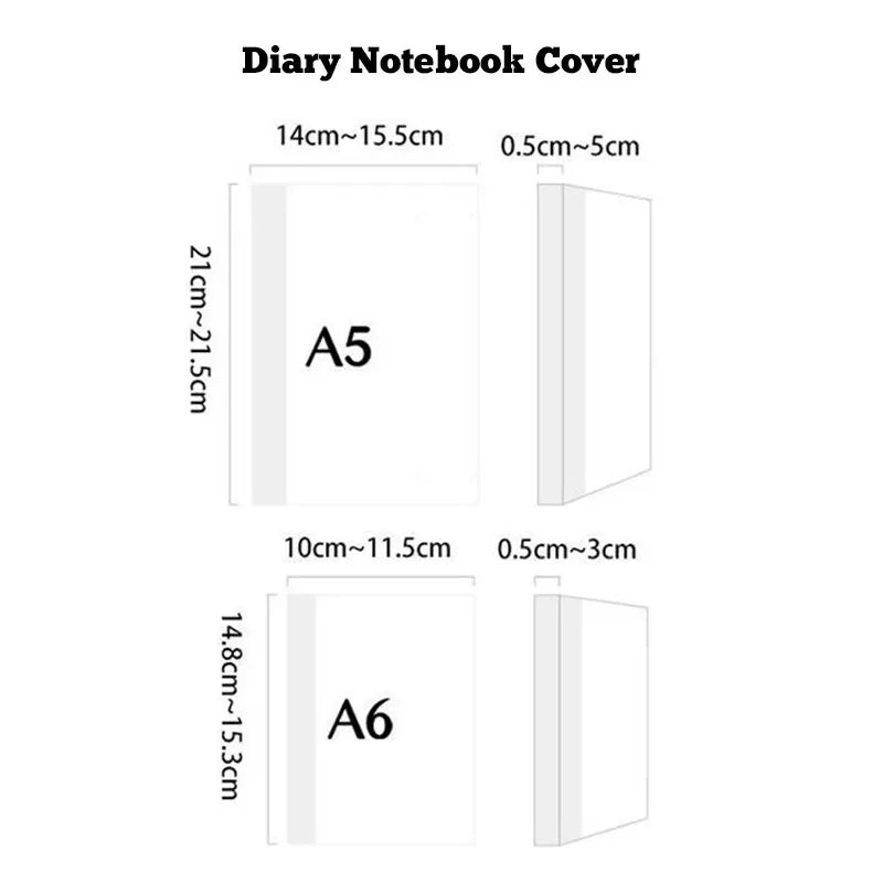 Housse de protection tissu pour livre & carnet A5/A6 – Motifs mignons