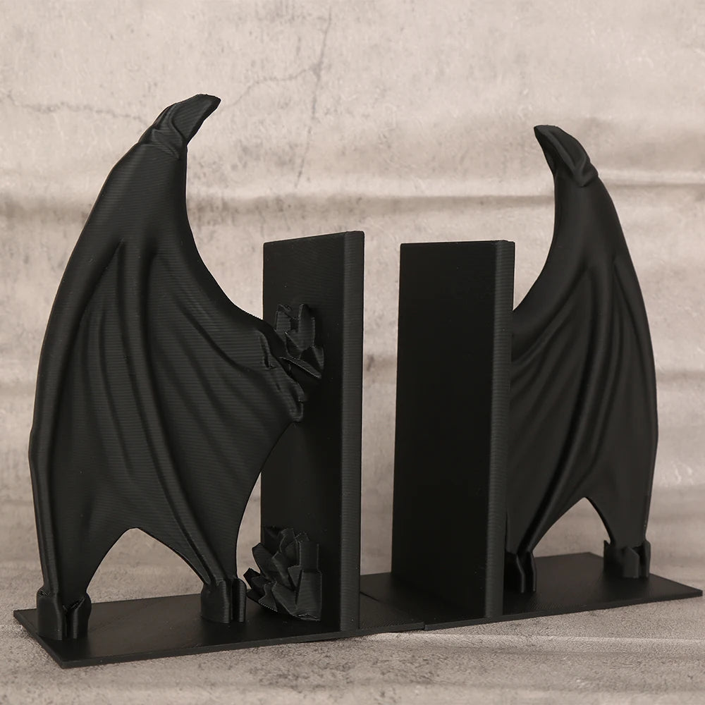 Serre-livres ailes de chauve-souris – Style sombre décoratif