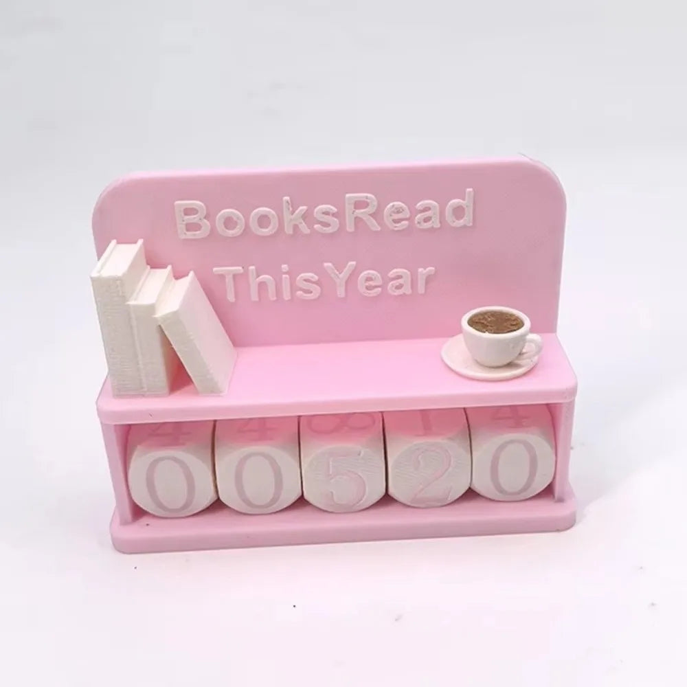 Compteur de livres lus 3D – Tracker de lecture décoratif
