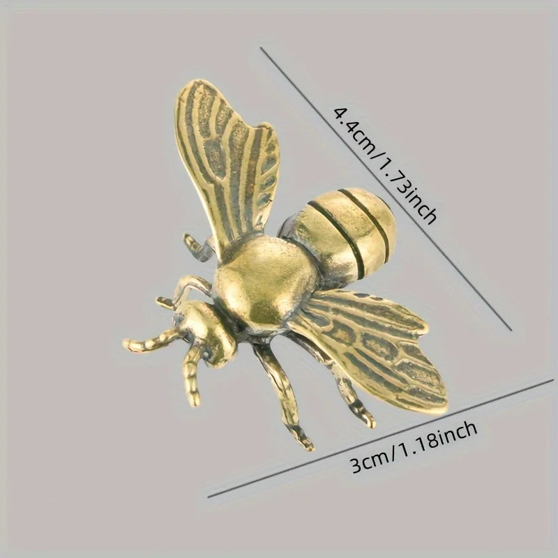 Petite sculpture abeille décorative – Ornement miniature