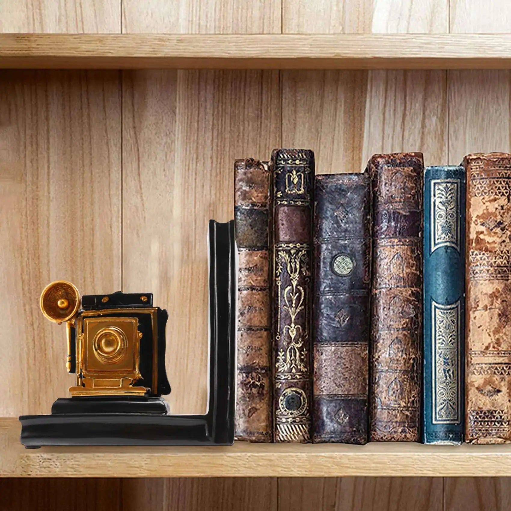 Serre-livre caméra rétro – Décoration cinéma vintage