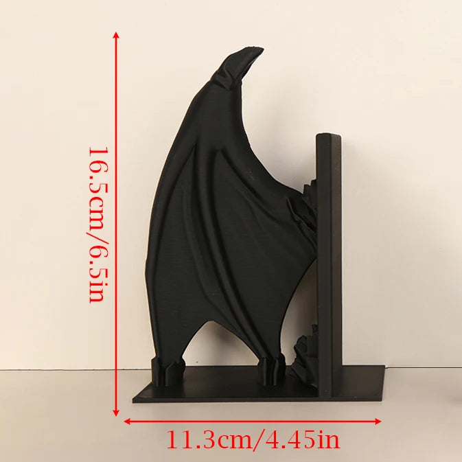 Serre-livres ailes de chauve-souris – Style sombre décoratif