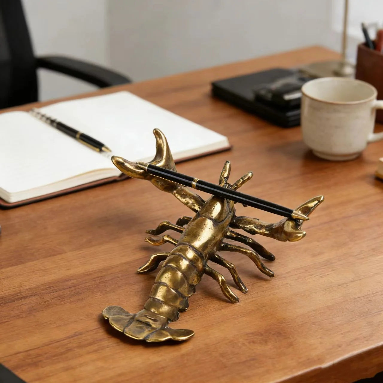 Petite sculpture crabe décorative – Ornement miniature